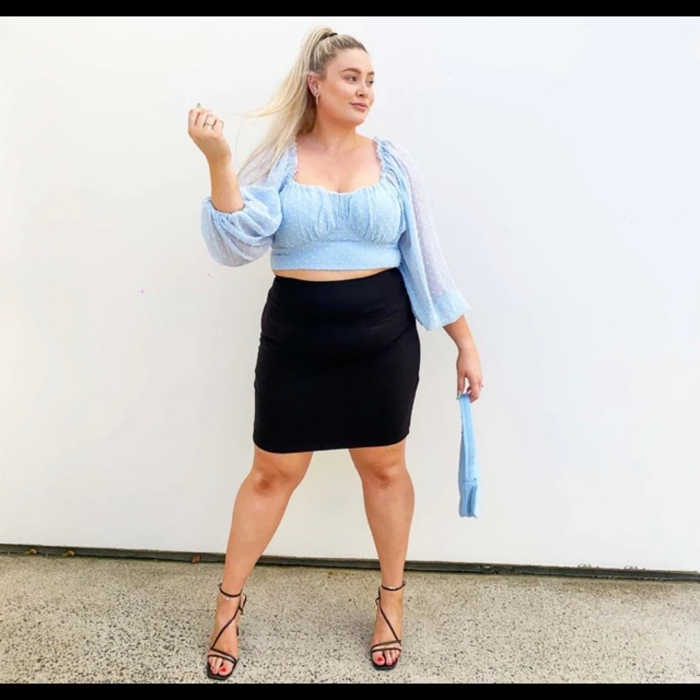 Snag Tights Oh! Mini Skirt with Pockets Black
